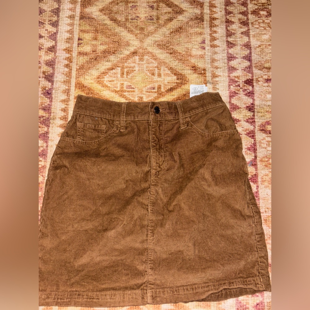 Corduroy brown skirt